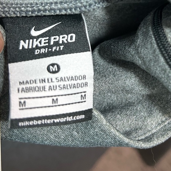 Nike Pro Dri-FIT Heather Gray Top - Picture 6 of 6